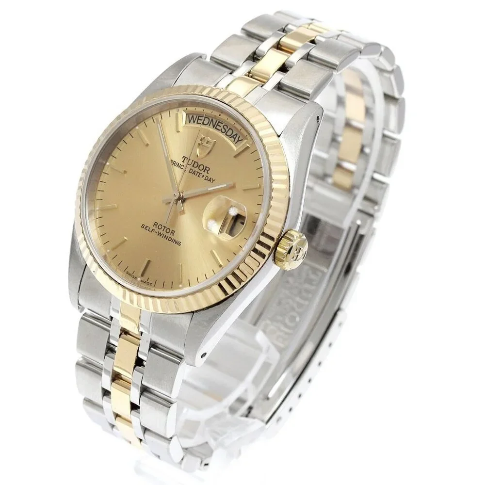 TUDOR Prince Date Day 76213 gold Dial Automatic Men's Watch_899039